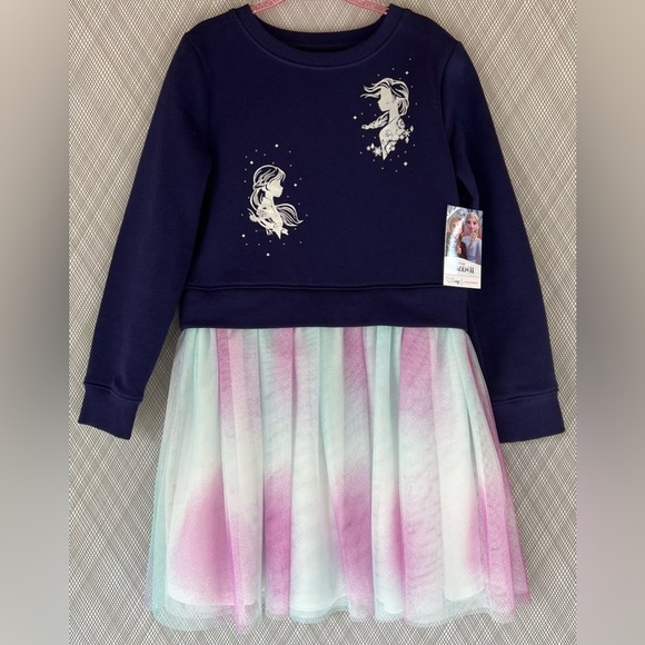Disney Other - Disney jumping beans - Frozen II Elsa & Anna Sweatshirt Tulle Dress NWT (Size 5)